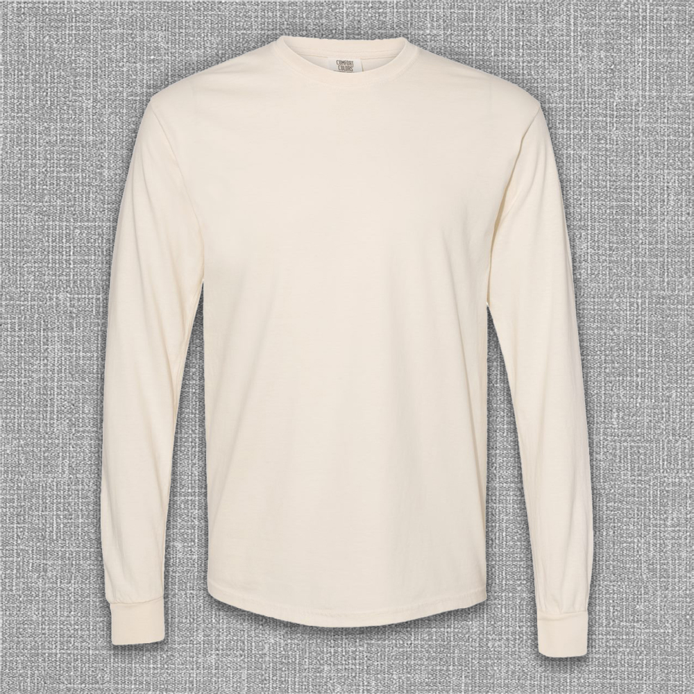 Garment-Dyed Heavyweight Long Sleeve T-Shirt - 6014
